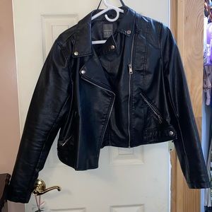 Faux leather jacket